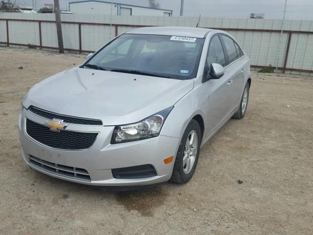 1G1PC5SB4E7415427 - 2014 CHEVROLET CRUZE LT SILVER photo 2