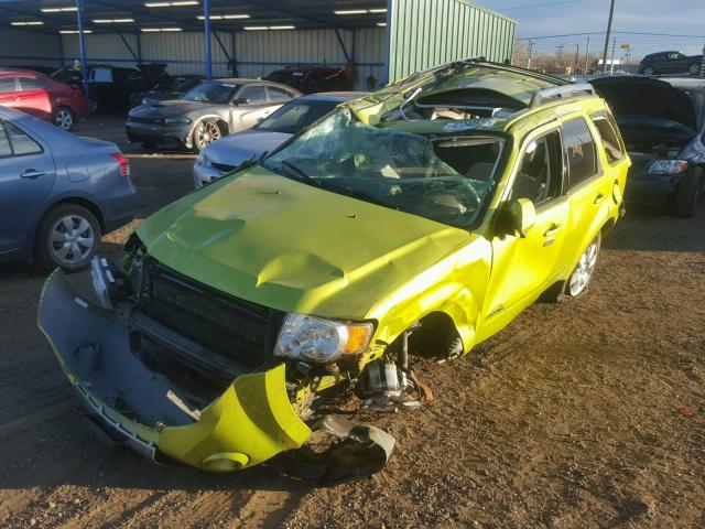 1FMCU5K34BKC63388 - 2011 FORD ESCAPE HYB GREEN photo 2