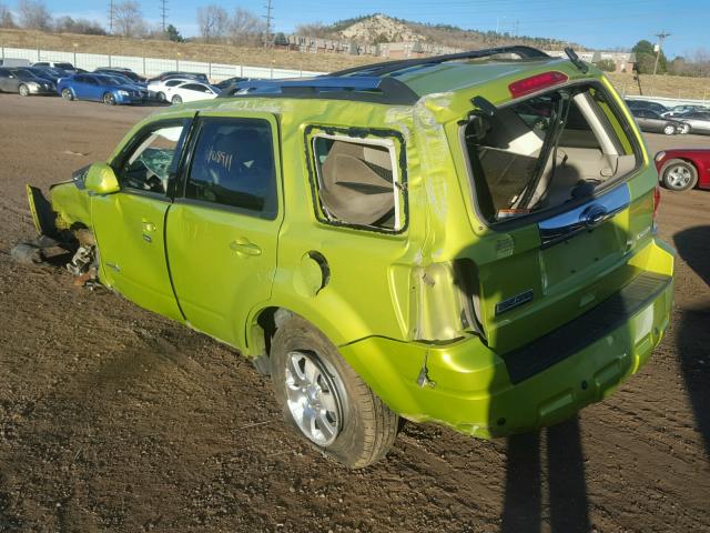 1FMCU5K34BKC63388 - 2011 FORD ESCAPE HYB GREEN photo 3