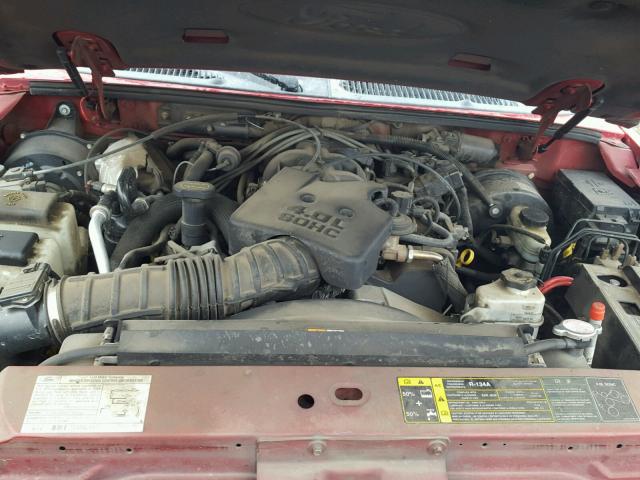 1FMDU77K25UA39691 - 2005 FORD EXPLORER S 红色 照片 7