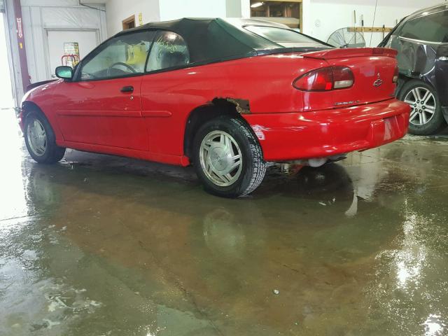 4G1JF32T8VB100913 - 1997 CHEVROLET CAVALIER L RED photo 3