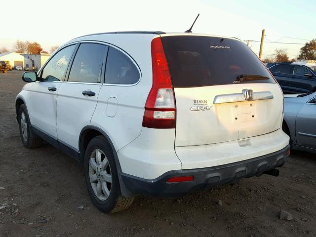 JHLRE48577C069327 - 2007 HONDA CR-V EX WHITE photo 3