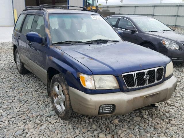 JF1SF65511H742947 - 2001 SUBARU FORESTER S BLUE photo 1