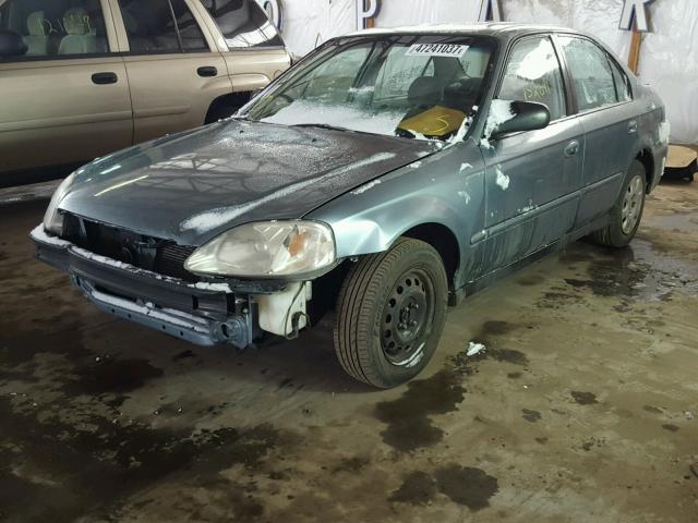 2HGEJ6616YH537051 - 2000 HONDA CIVIC BASE BLUE photo 2