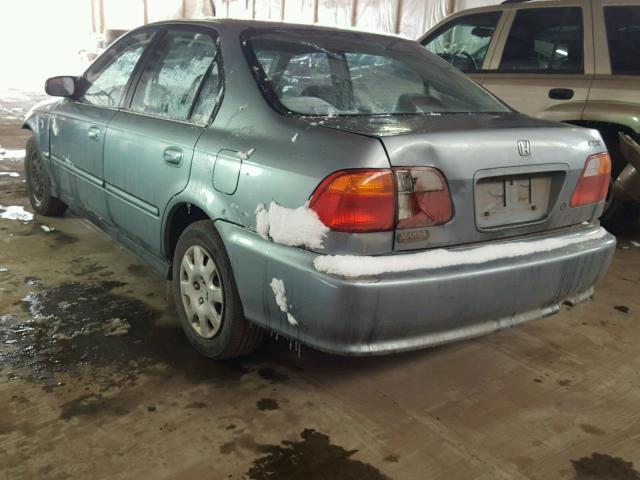 2HGEJ6616YH537051 - 2000 HONDA CIVIC BASE BLUE photo 3