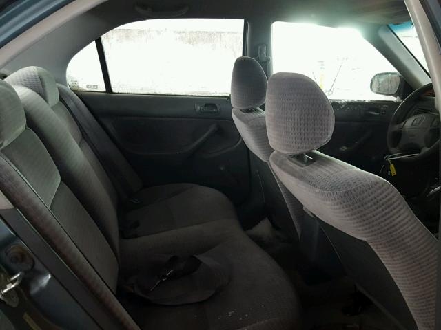 2HGEJ6616YH537051 - 2000 HONDA CIVIC BASE BLUE photo 6