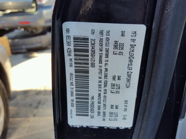 2C3KA43R56H121669 - 2006 CHRYSLER 300 BLACK photo 10