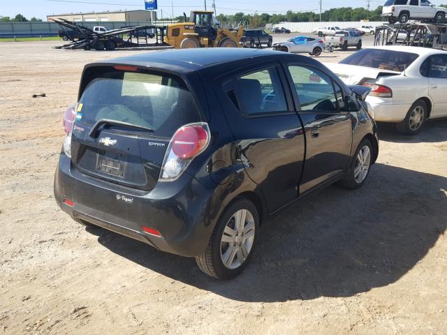 KL8CD6S99EC494955 - 2014 CHEVROLET SPARK 1LT BLACK photo 4