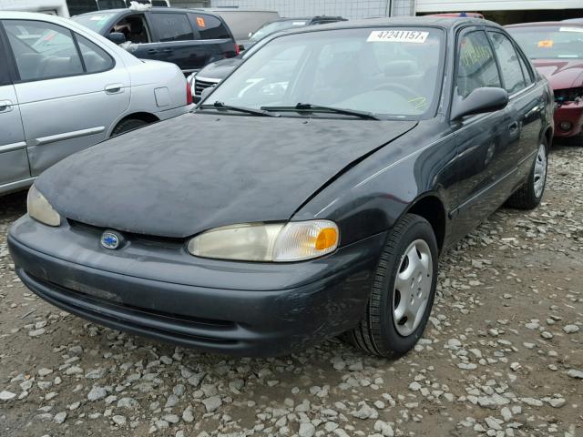 1Y1SK5283XZ449144 - 1999 CHEVROLET GEO PRIZM BLACK photo 2