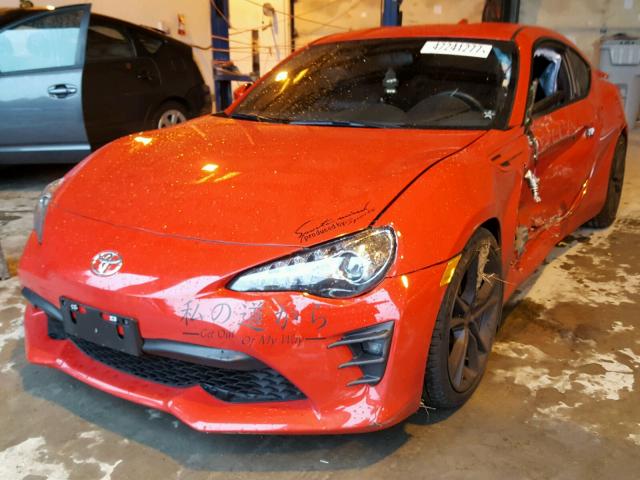 JF1ZNAA13H9706589 - 2017 TOYOTA 86 BASE RED photo 2