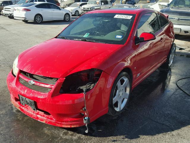 1G1AP14P277135181 - 2007 CHEVROLET COBALT SS RED photo 2