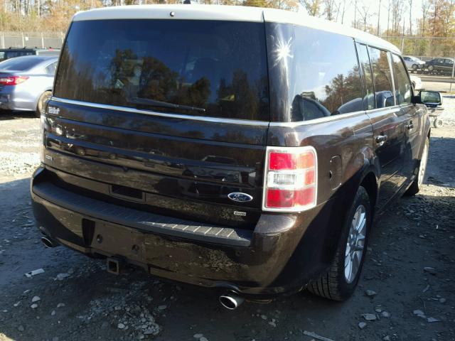 2FMHK6C86EBD10947 - 2014 FORD FLEX SEL BLACK photo 4