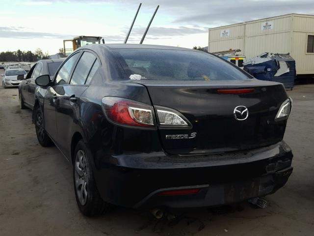 JM1BL1SG3A1295851 - 2010 MAZDA 3 I BLACK photo 3