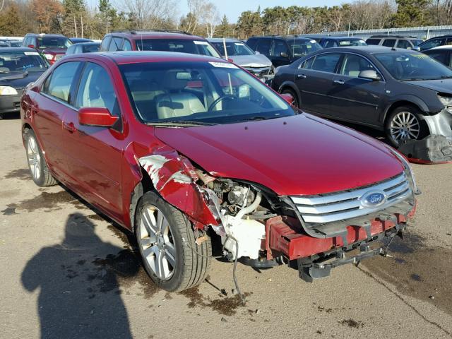 3FAHP08149R196216 - 2009 FORD FUSION SEL RED photo 1