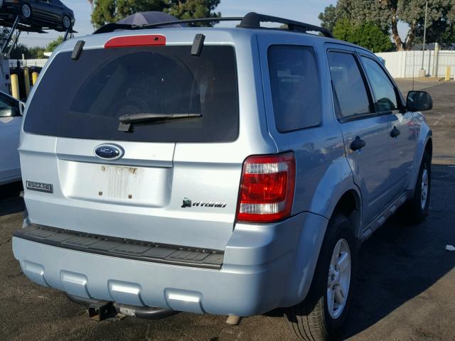 1FMCU49369KB29749 - 2009 FORD ESCAPE HYB BLUE photo 4