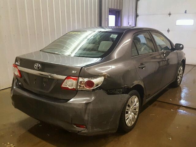 2T1BU4EE2DC029018 - 2013 TOYOTA COROLLA BA CHARCOAL photo 4