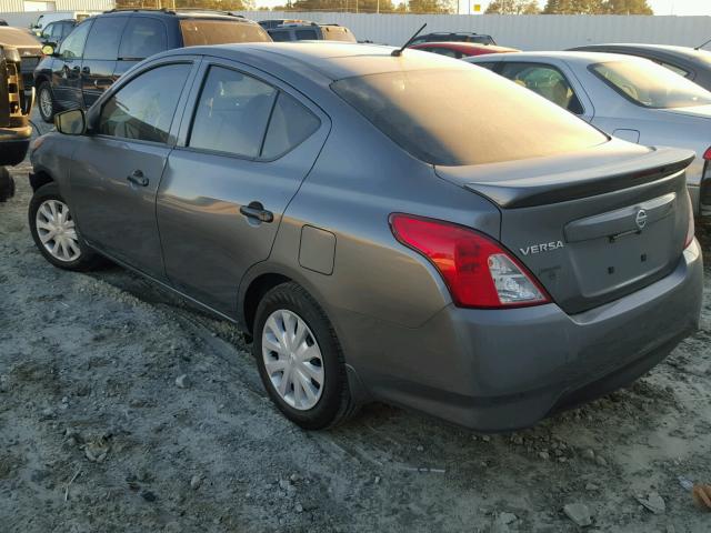 3N1CN7AP5HL906391 - 2017 NISSAN VERSA S GRAY photo 3