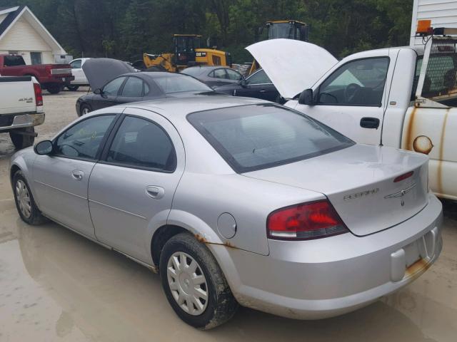 1C3EL46X34N416677 - 2004 CHRYSLER SEBRING LX SILVER photo 3