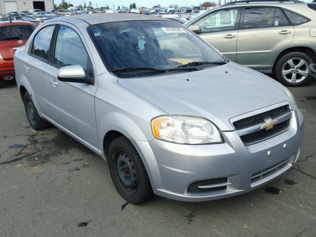 KL1TD5DE1AB115255 - 2010 CHEVROLET AVEO LS SILVER photo 1