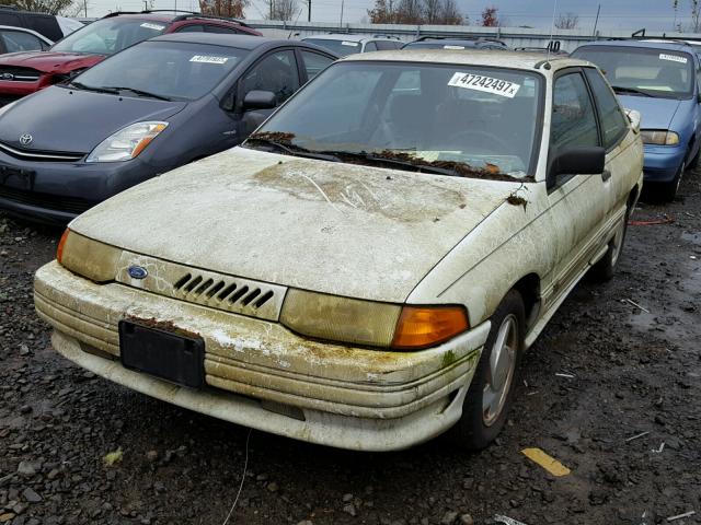 1FAPP1289NW103902 - 1992 FORD ESCORT GT WHITE photo 2