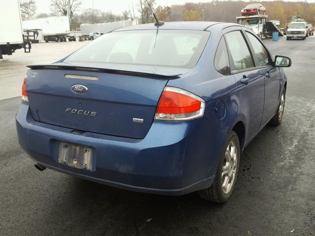 1FAHP36N59W219877 - 2009 FORD FOCUS SES BLUE photo 4