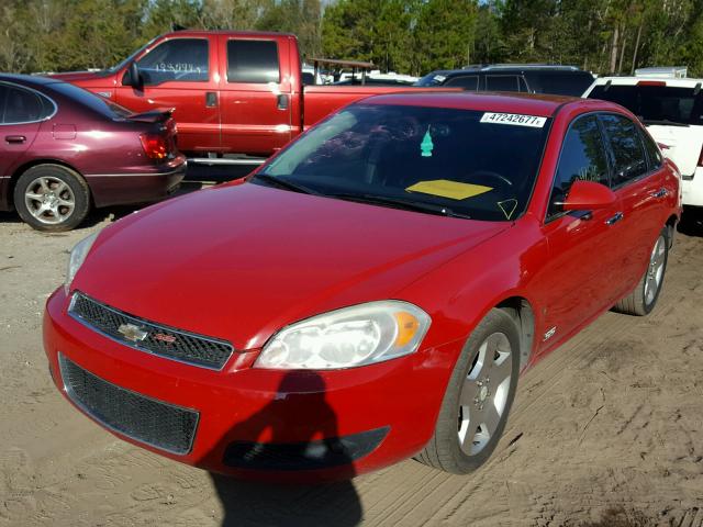 2G1WD58C789107308 - 2008 CHEVROLET IMPALA SUP RED photo 2