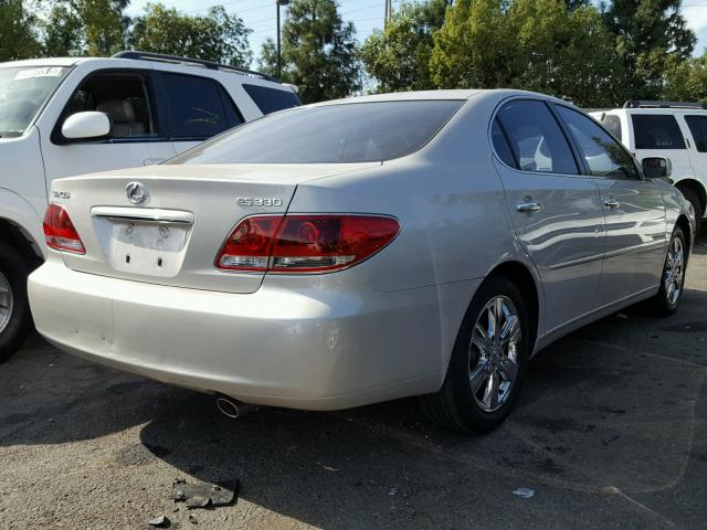 JTHBA30G355062179 - 2005 LEXUS ES 330 GRAY photo 4