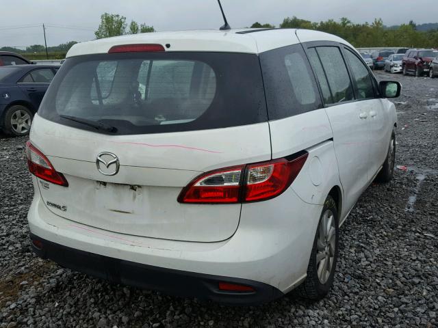 JM1CW2BL2E0174576 - 2014 MAZDA 5 SPORT WHITE photo 4