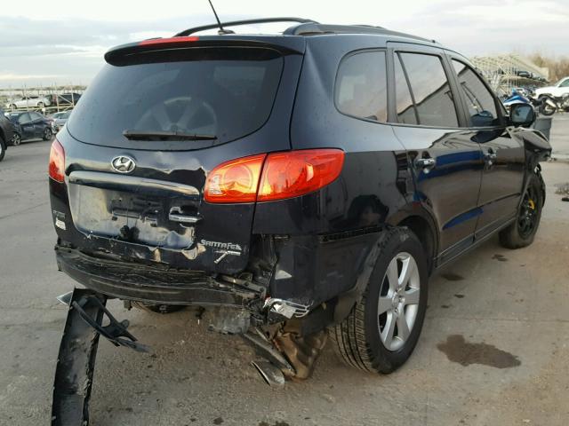 5NMSH73E87H038149 - 2007 HYUNDAI SANTA FE S BLUE photo 4