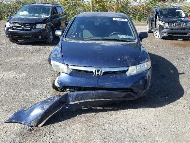 1HGFA163X6L807729 - 2006 HONDA CIVIC DX V BLUE photo 9