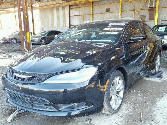 1C3CCCBB2FN750343 - 2015 CHRYSLER 200 S BLACK photo 2