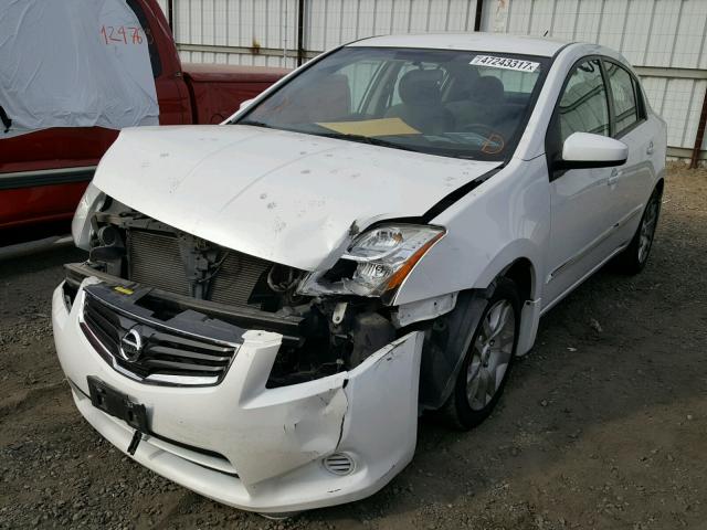 3N1AB6APXCL752926 - 2012 NISSAN SENTRA 2.0 WHITE photo 2