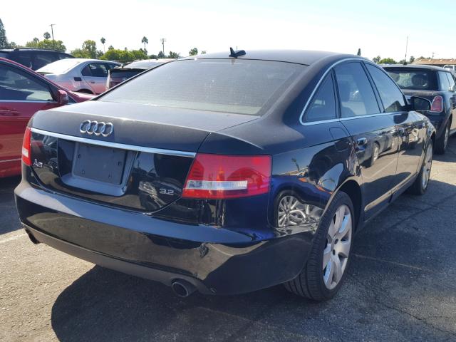 WAUAH74F86N138883 - 2006 AUDI A6 3.2 BLACK photo 4