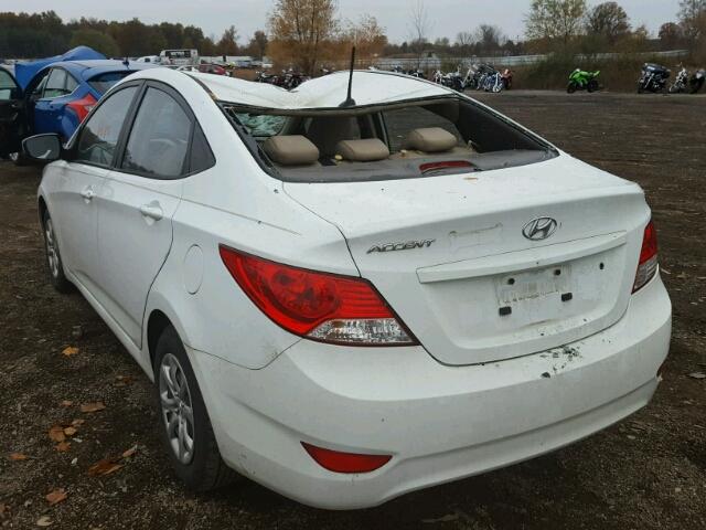 KMHCT4AE3DU506910 - 2013 HYUNDAI ACCENT GLS WHITE photo 3