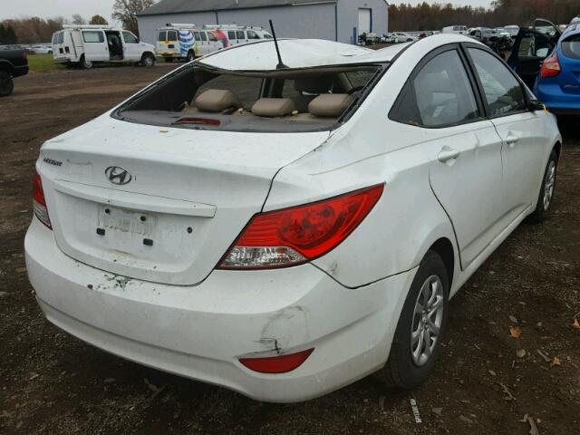 KMHCT4AE3DU506910 - 2013 HYUNDAI ACCENT GLS WHITE photo 4