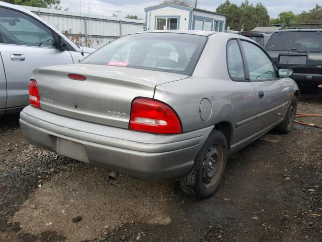 1B3ES42C2WD618017 - 1998 DODGE NEON HIGHL GRAY photo 4