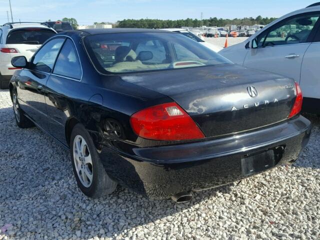 19UYA42471A009234 - 2001 ACURA 3.2CL BLACK photo 3