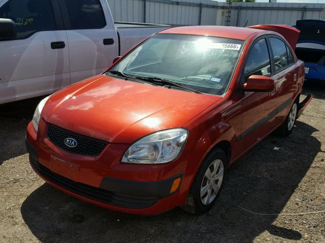 KNADE123986412861 - 2008 KIA RIO BASE RED photo 2