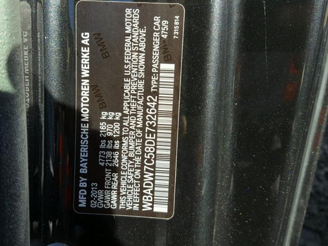 WBADW7C58DE732642 - 2013 BMW 328 I SULE BLACK photo 10