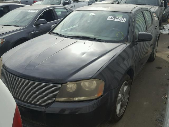 1B3LC76M98N649982 - 2008 DODGE AVENGER R/ BLACK photo 2