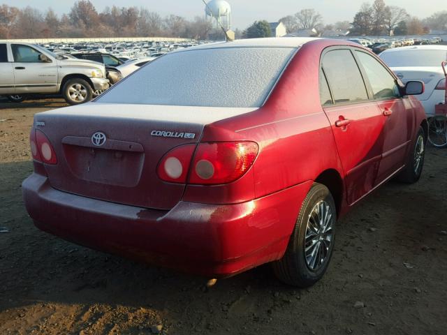 2T1BR30E16C588114 - 2006 TOYOTA COROLLA CE BURGUNDY photo 4