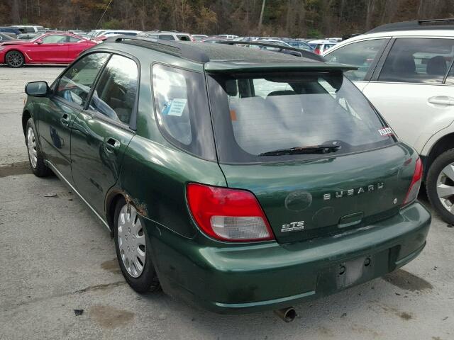 JF1GG65502G830771 - 2002 SUBARU IMPREZA TS GREEN photo 3