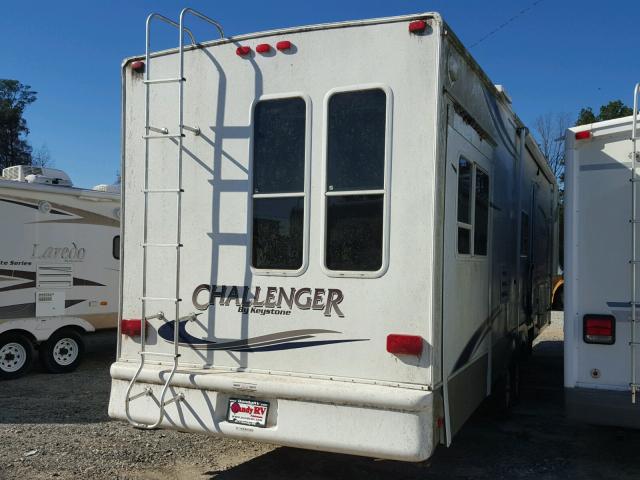 4YDF34T227E750452 - 2007 KEYSTONE CHALLENGER WHITE photo 4