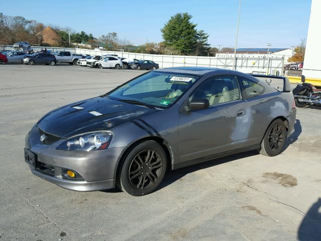 JH4DC54825S009637 - 2005 ACURA RSX GRAY photo 2