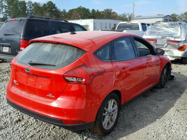 1FADP3K27GL355498 - 2016 FORD FOCUS SE RED photo 4