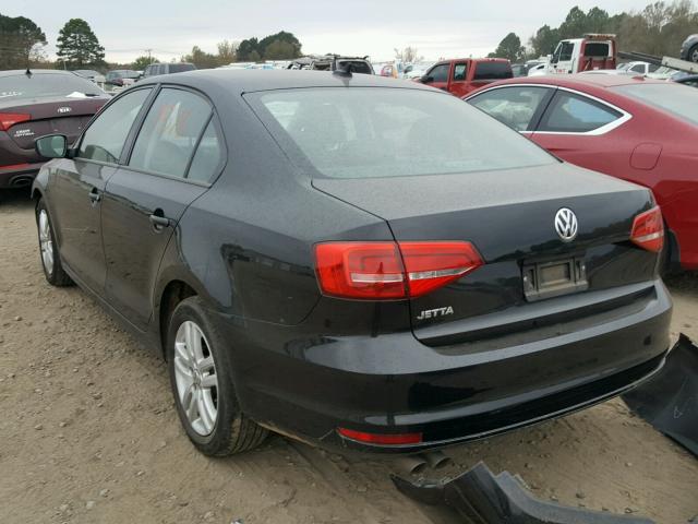 3VW2K7AJ0FM244138 - 2015 VOLKSWAGEN JETTA BASE BLACK photo 3