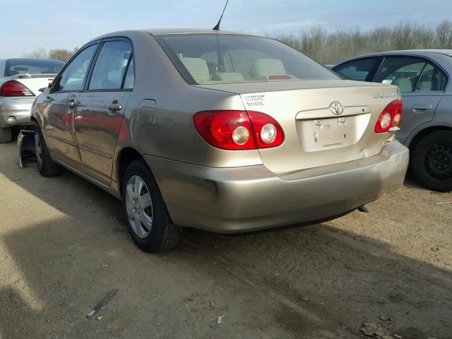 1NXBR32E66Z575306 - 2006 TOYOTA COROLLA CE GOLD photo 3