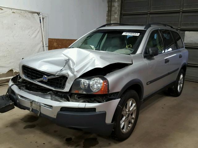 YV1CM91H441070816 - 2004 VOLVO XC90 T6 SILVER photo 2