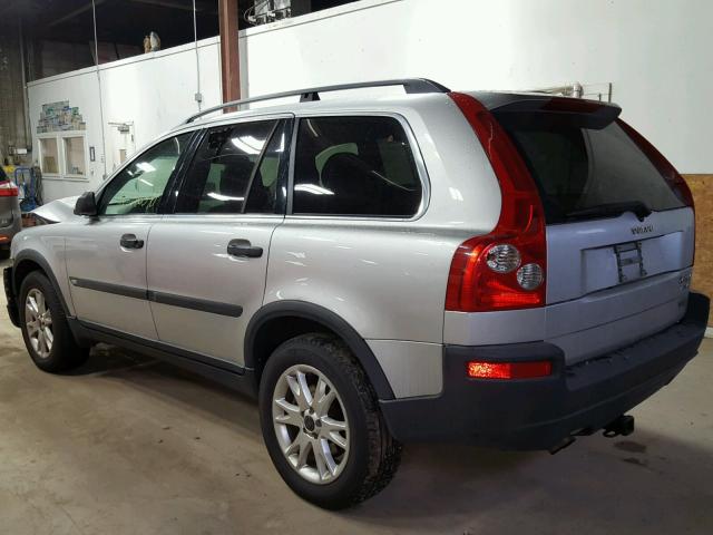 YV1CM91H441070816 - 2004 VOLVO XC90 T6 SILVER photo 3