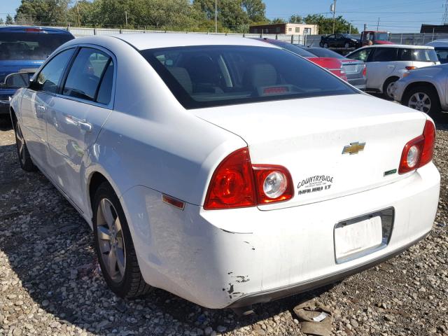 1G1ZC5EU3BF137594 - 2011 CHEVROLET MALIBU 1LT WHITE photo 3